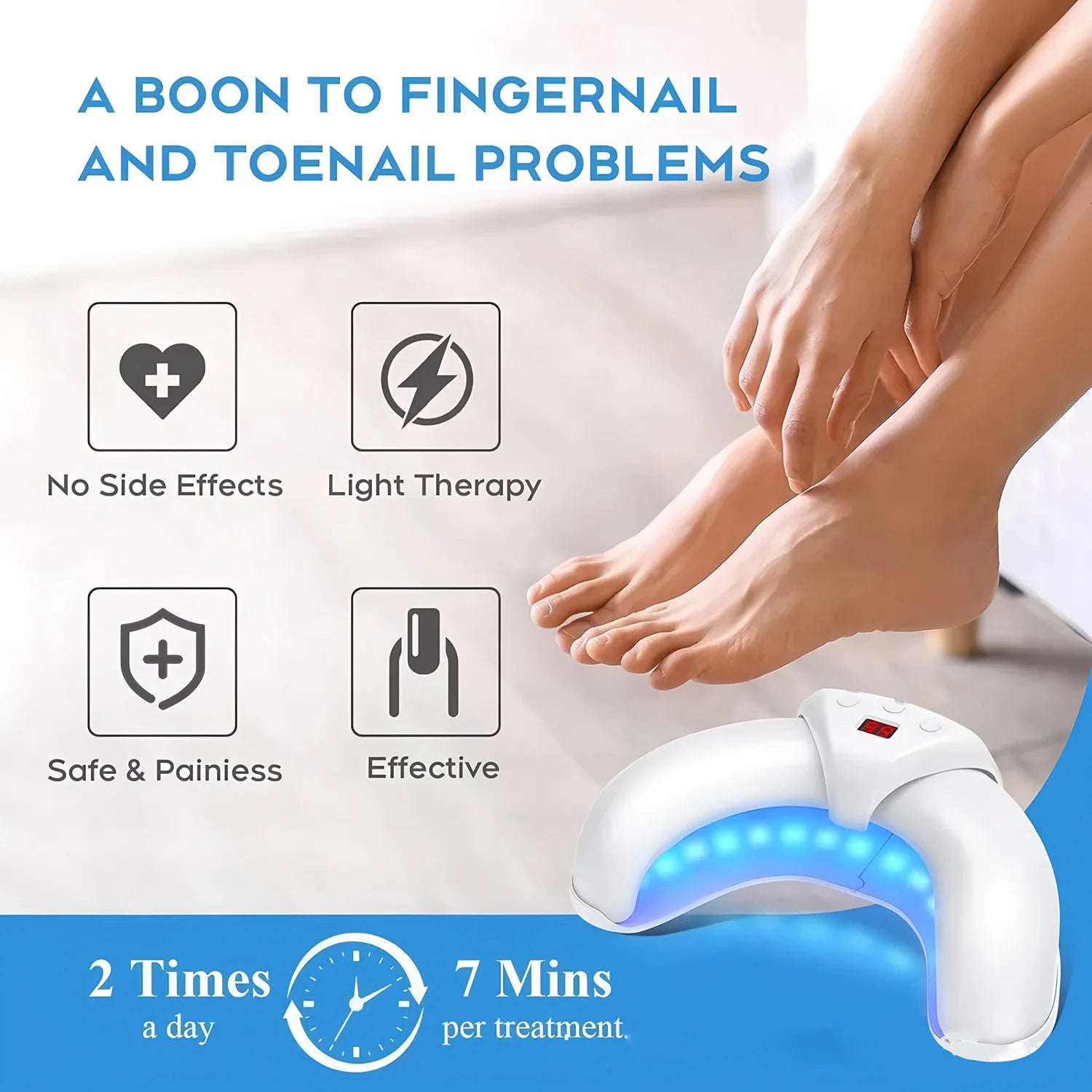 Nail Fungus Laser Treatment Device Fingernail Fungus Treat Onychomycosis Therapy Effectively Remove Onychomycosis Grow Toe Nail