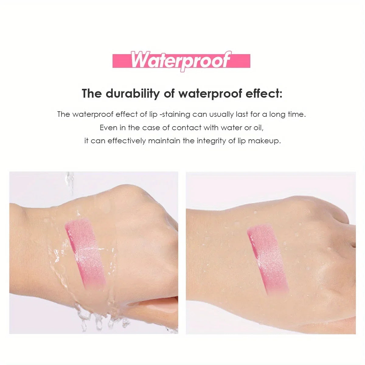 Lip Tint Stain Cheek Tint Liquid Lipstick Watery Moisturizing Lip Liquid Lipstick for Eyes Face and Lip Makeup Cosmetics