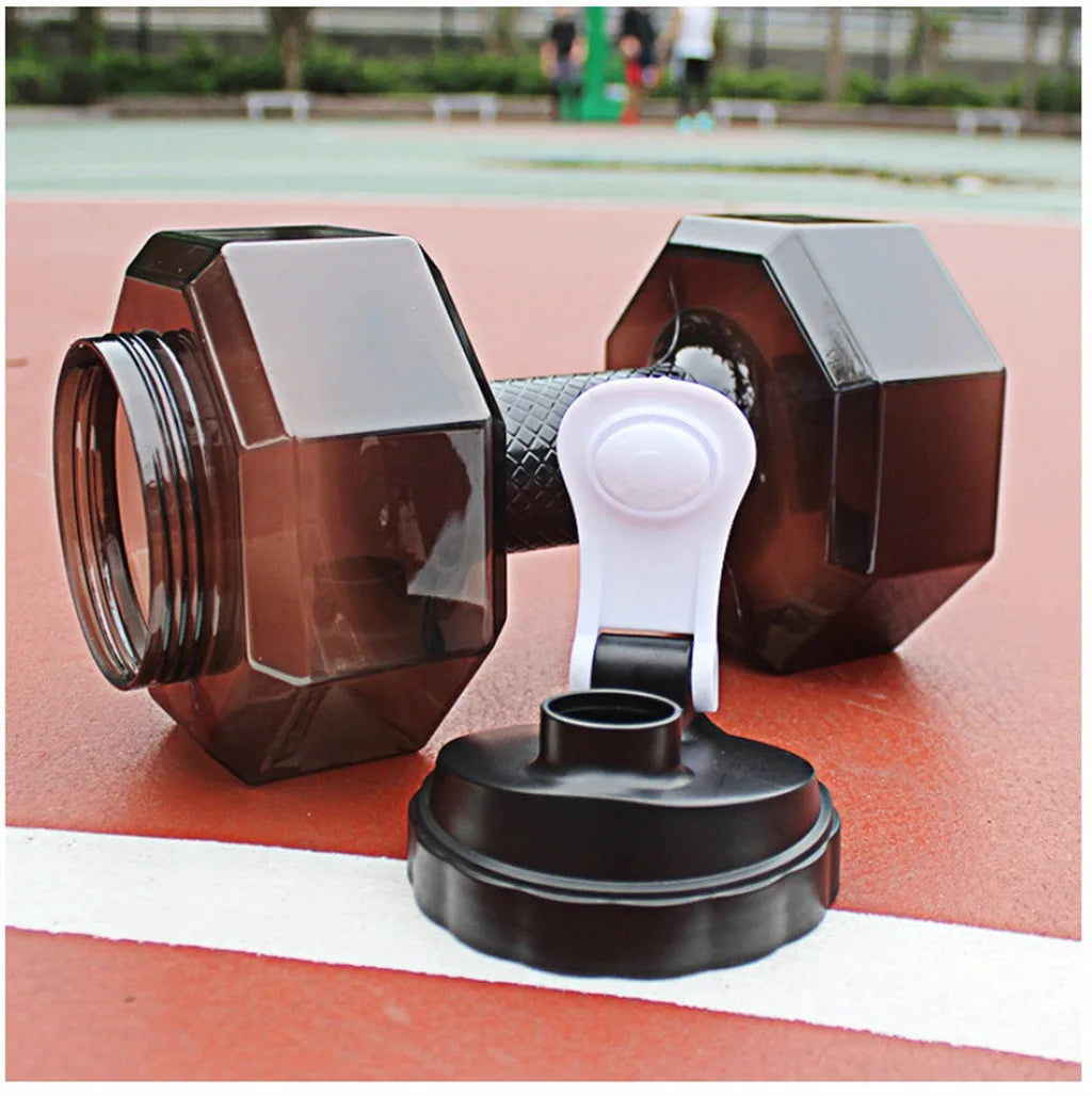 Gym Water Dumbbell Large Capacity Sport Bottle Bodybuilding Exercise Water-Filled Dumbbell Water Bottle Gym Equipment for Home