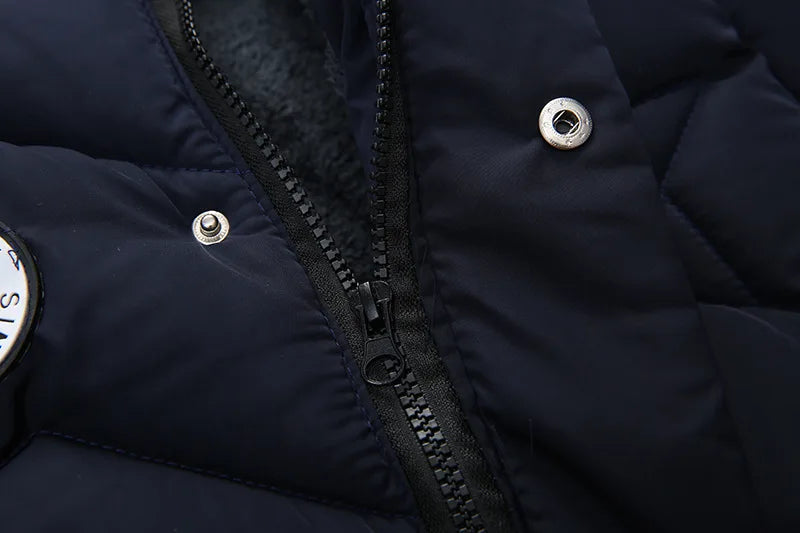 Winter Jacket Kids Boys Keep Warm Parka Windproof Snowproof Thermal Heavy Coat Fashion Outdoor Jacket CoolBoys Children Clothing