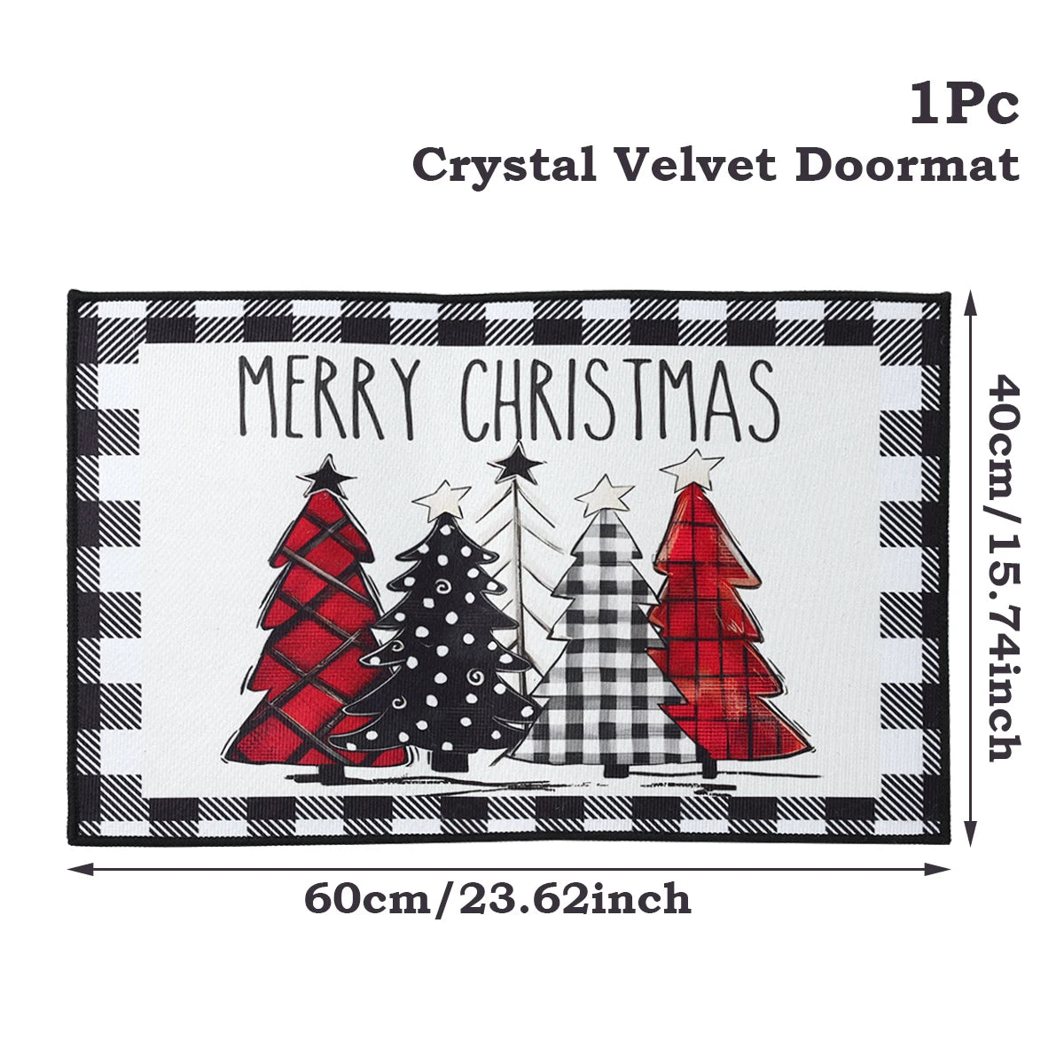 Christmas Door Mat Santa Claus Outdoor Carpet Merry Christmas Decorations For Home 2025 Navidad Xmas Ornament New Year 2026