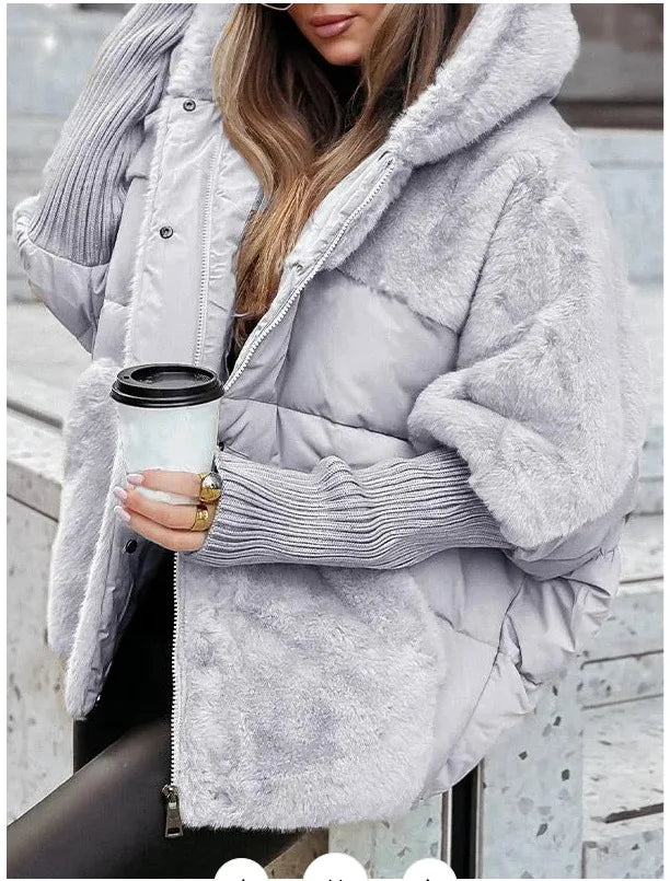 Winter Jacket Women 2024 Loose New Down Jacket Hooded Long Sleeve Winter Clothes