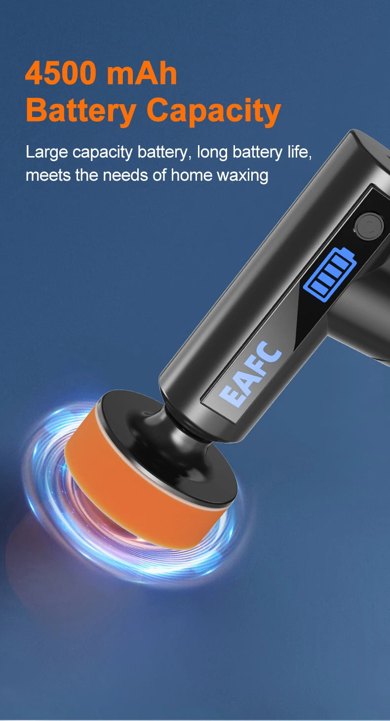 Car Waxing Polishing Sanding Machine Wireless Car Paint Scratch Repair Windscreen Glass Oil Film Remove Machine leather care
