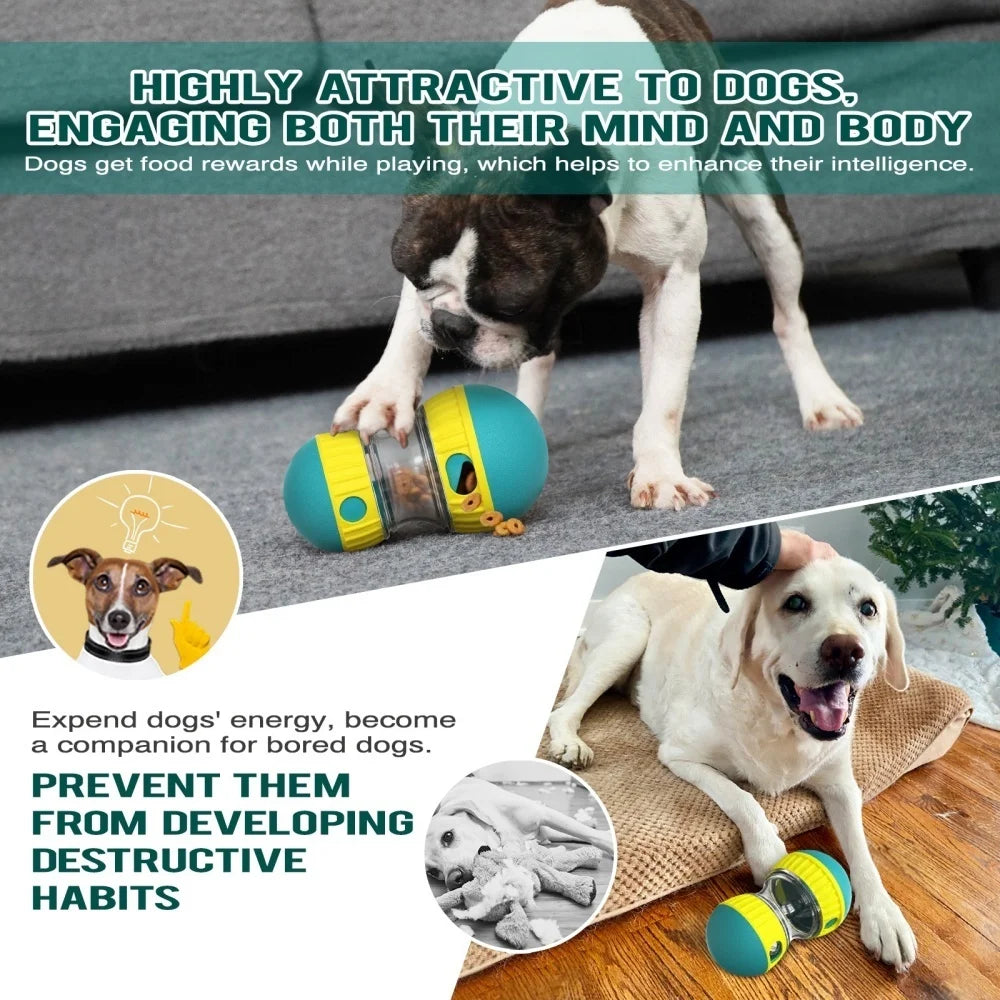 Interactive Dog Toy for Small Medium Large Dogs Cats Treat Dispenser Leaking Food Slow Feeder Pets Ball Toys Labrador Supplies