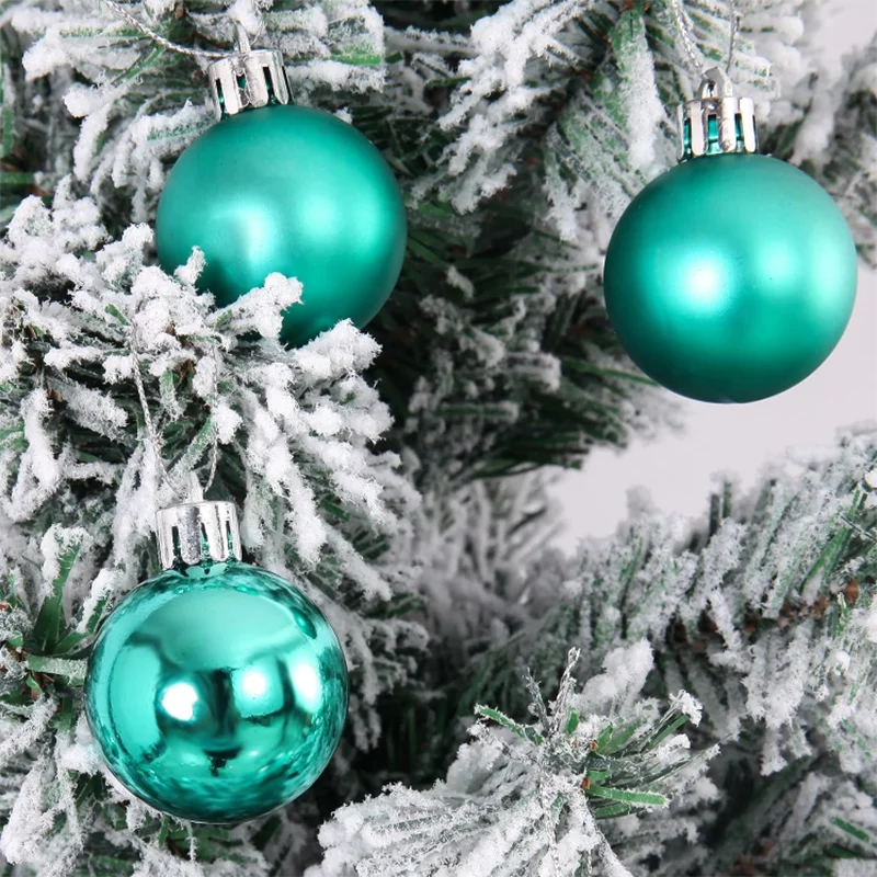 24pcs Christmas Balls Christmas Tree Ornaments Ball Xmas Hanging Tree Pendants Home Party Christmas Tree Decor New Year Gift