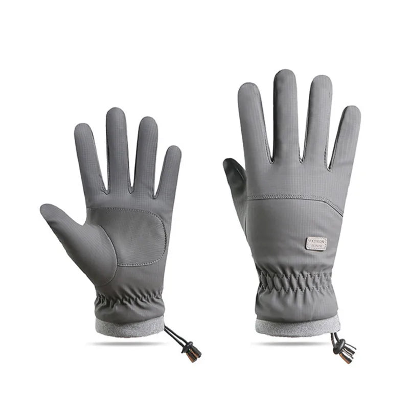 Winter -20 Degrees Cold-proof Ski Gloves Men Windproof Waterproof Keep Warm Gloves Touchscreen Anti Slip Soft Fluff Gloves
