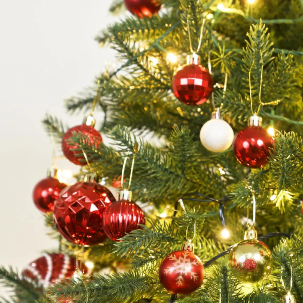 24pcs Christmas Balls Christmas Tree Ornaments Ball Xmas Hanging Tree Pendants Home Party Christmas Tree Decor New Year Gift