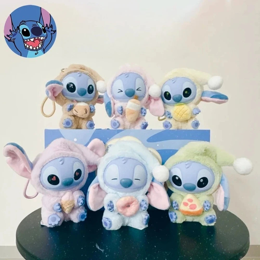 2025 New High Quality Stitch Eat Some Thing Before Sleep Series Pendant Cute Dolls Mystery Toys Boys And Girls Gifts