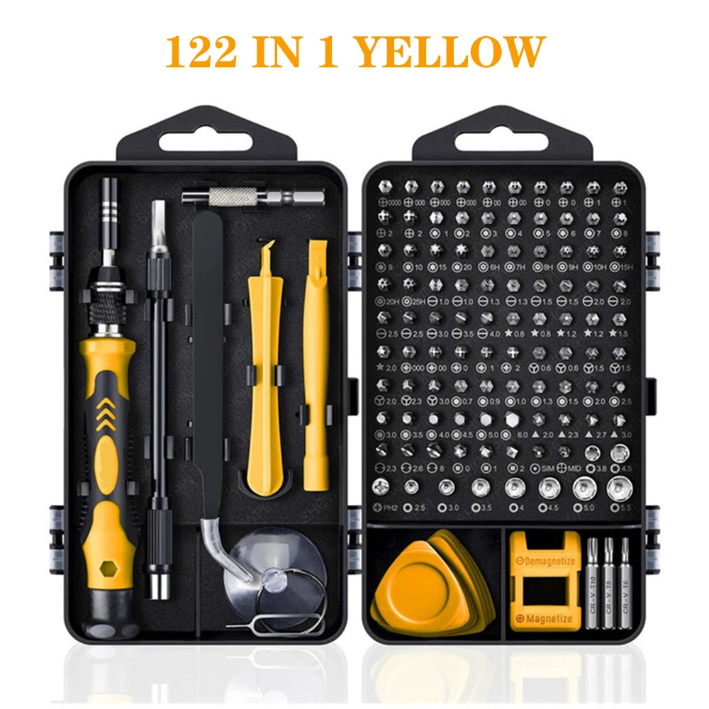 25/115/135/140 in1 Screwdriver Set  Magnetic Torx Phillips Screw Bit Kit  With Electrical Remover Wrench Repair Phone PC Tools