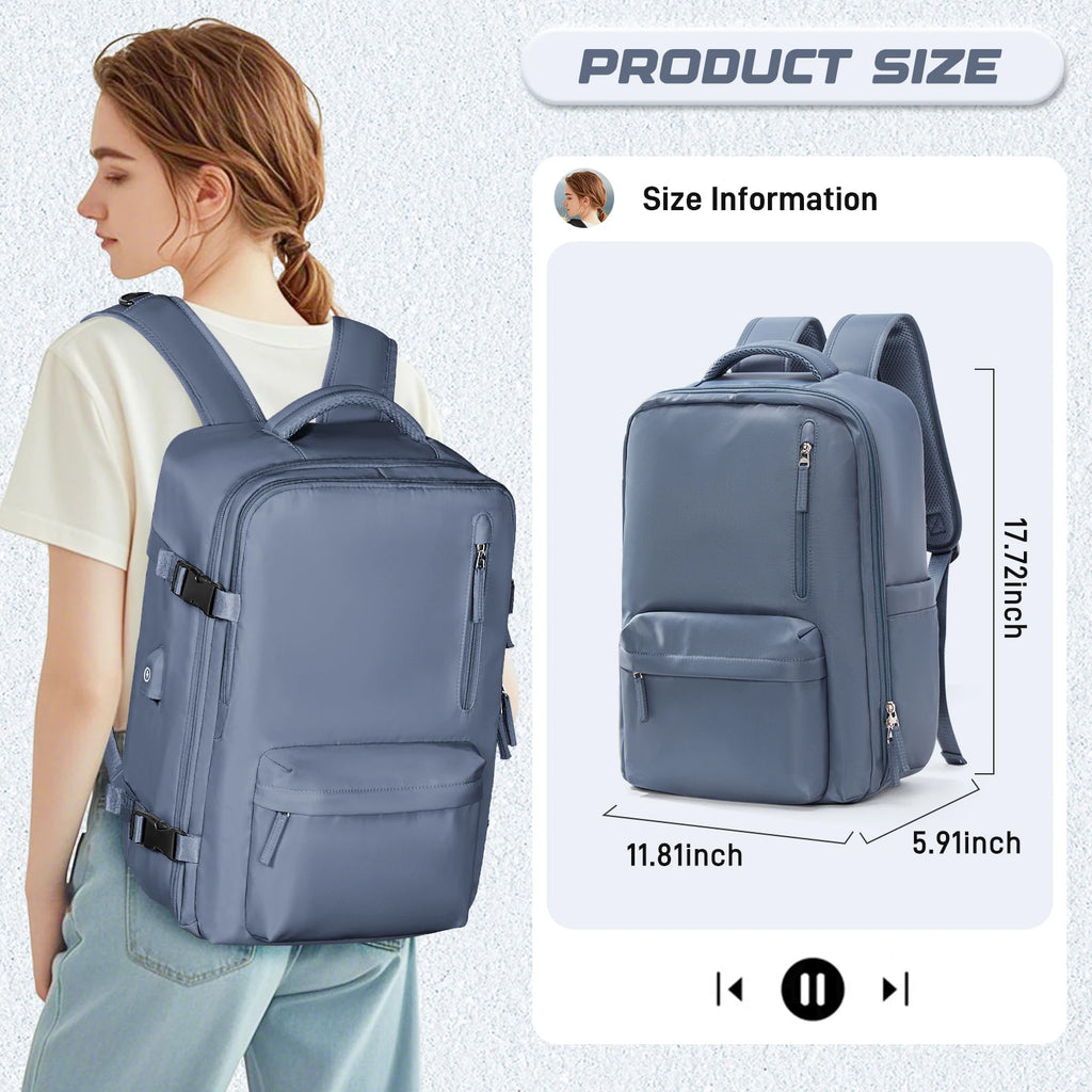 Travel Vacuum Compression Storage Backpack with Air Pump Clothing Vacpack Travel Bag Carry on Laptop Work Backpacks Daypack