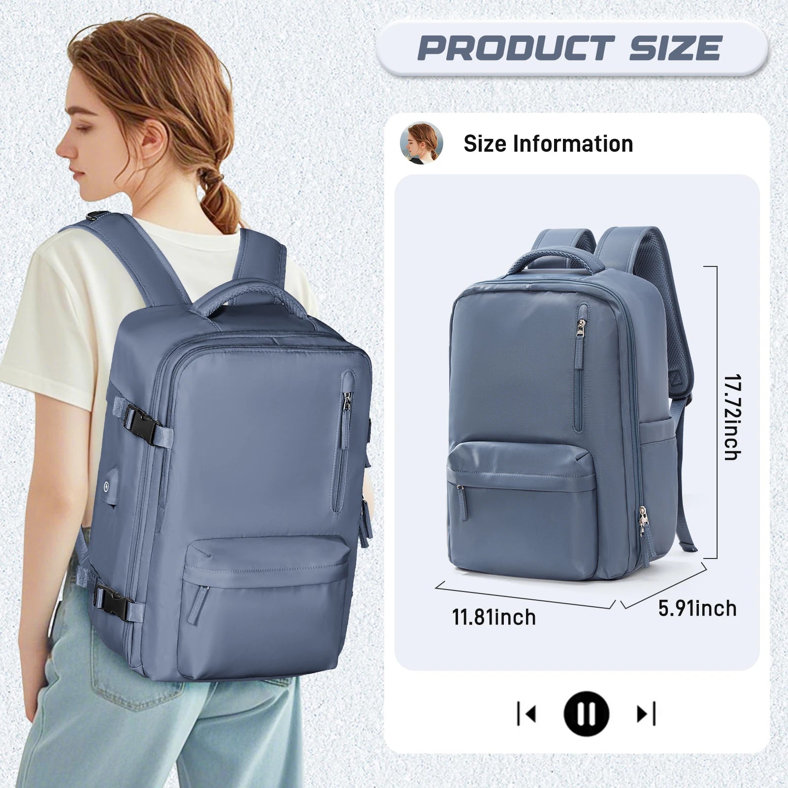 Travel Vacuum Compression Storage Backpack with Air Pump Clothing Vacpack Travel Bag Carry on Laptop Work Backpacks Daypack
