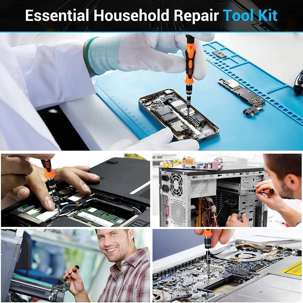 25/115/135/140 in1 Screwdriver Set  Magnetic Torx Phillips Screw Bit Kit  With Electrical Remover Wrench Repair Phone PC Tools