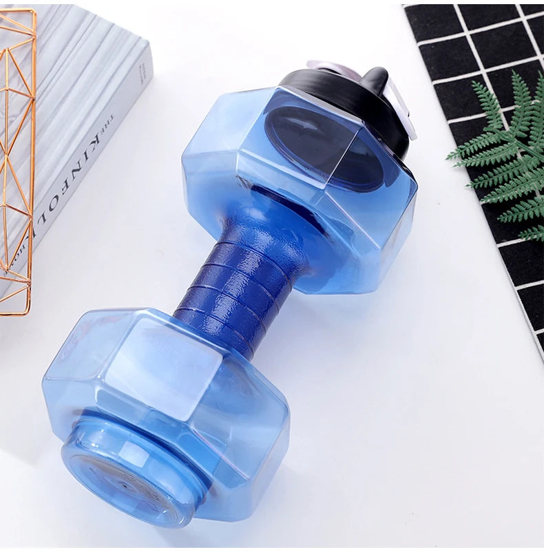 Gym Water Dumbbell Large Capacity Sport Bottle Bodybuilding Exercise Water-Filled Dumbbell Water Bottle Gym Equipment for Home