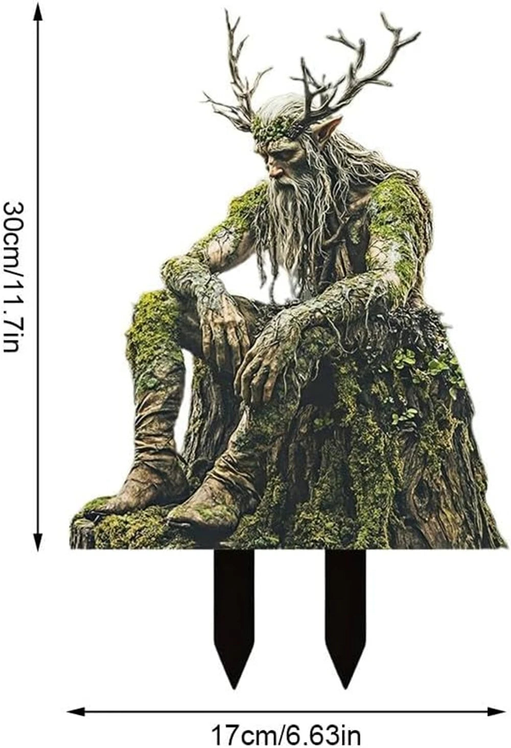 Garden Stakes, Tree Elf Yard Sign Acrylic Ground Insert Waterproof Outdoor Decor For Lawn Decorative Garden Stakes Green Decor