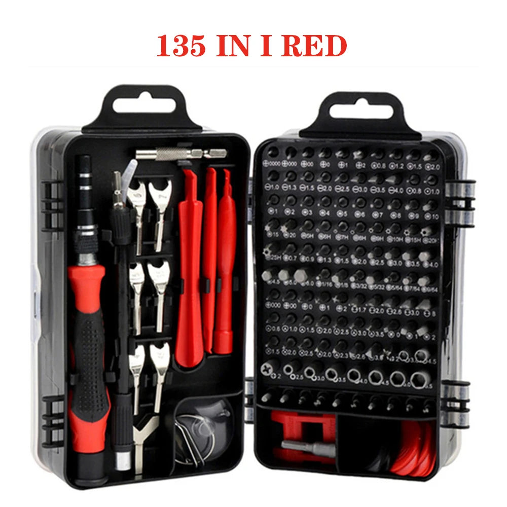 25/115/135/140 in1 Screwdriver Set  Magnetic Torx Phillips Screw Bit Kit  With Electrical Remover Wrench Repair Phone PC Tools