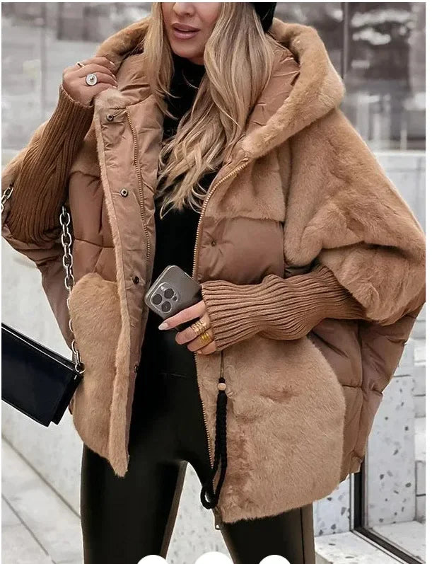 Winter Jacket Women 2024 Loose New Down Jacket Hooded Long Sleeve Winter Clothes