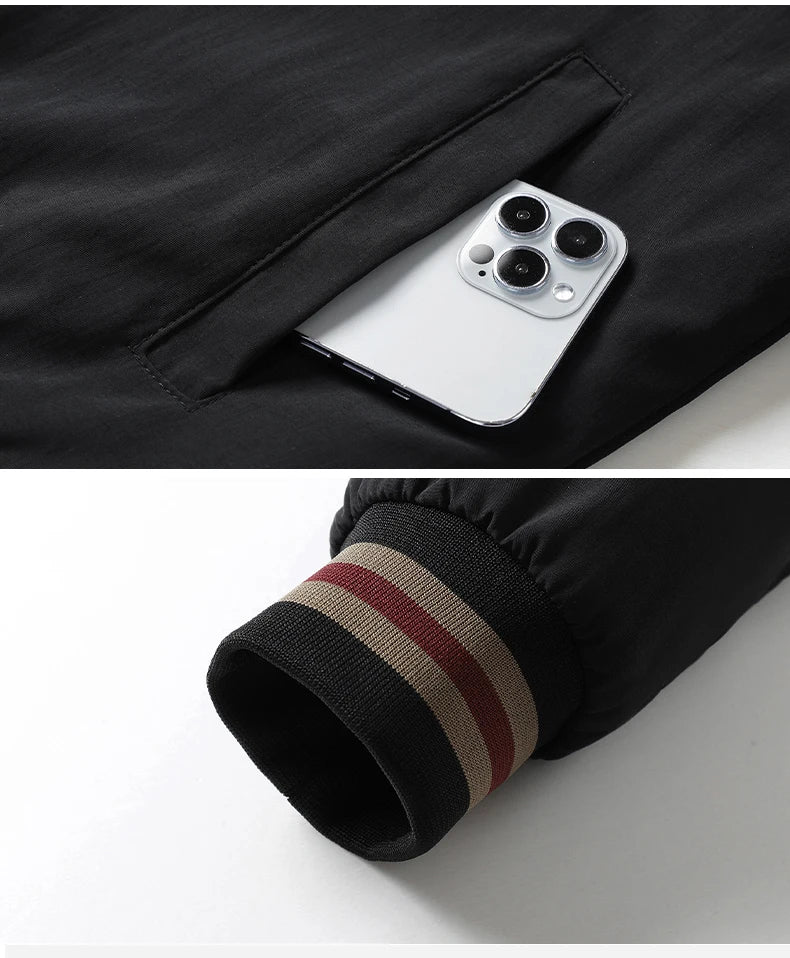 Winter Jacket  Men's Thickened Fashion Stand Collar Lamb Velvet Casual Men's Jacket Warm Lined Outerwear Coat