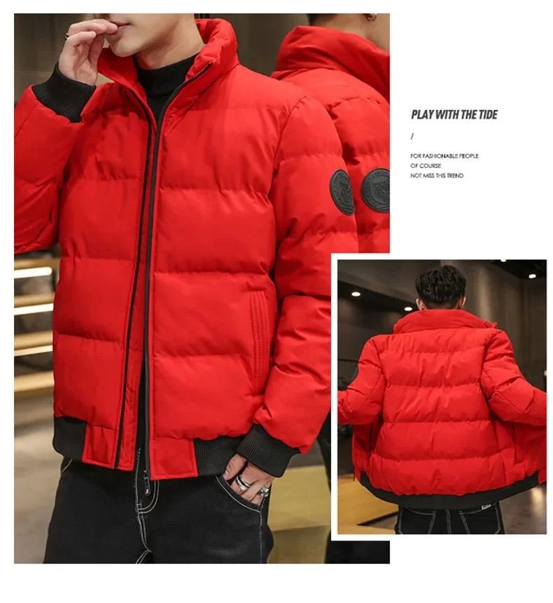Winter Man Jackets Cotton-padded Parkas Puffer Jacket Men Warm Coats Thick Casual Outwear Streetwear Men's Clothing
