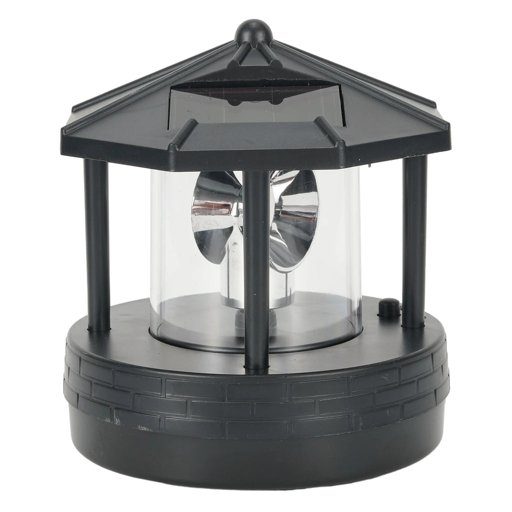 Garden Courtyard LED Solar Lighthouse Lawn Light Outdoor Waterproof Street Light Rotating Rockery Lighthouse Decorative Lights