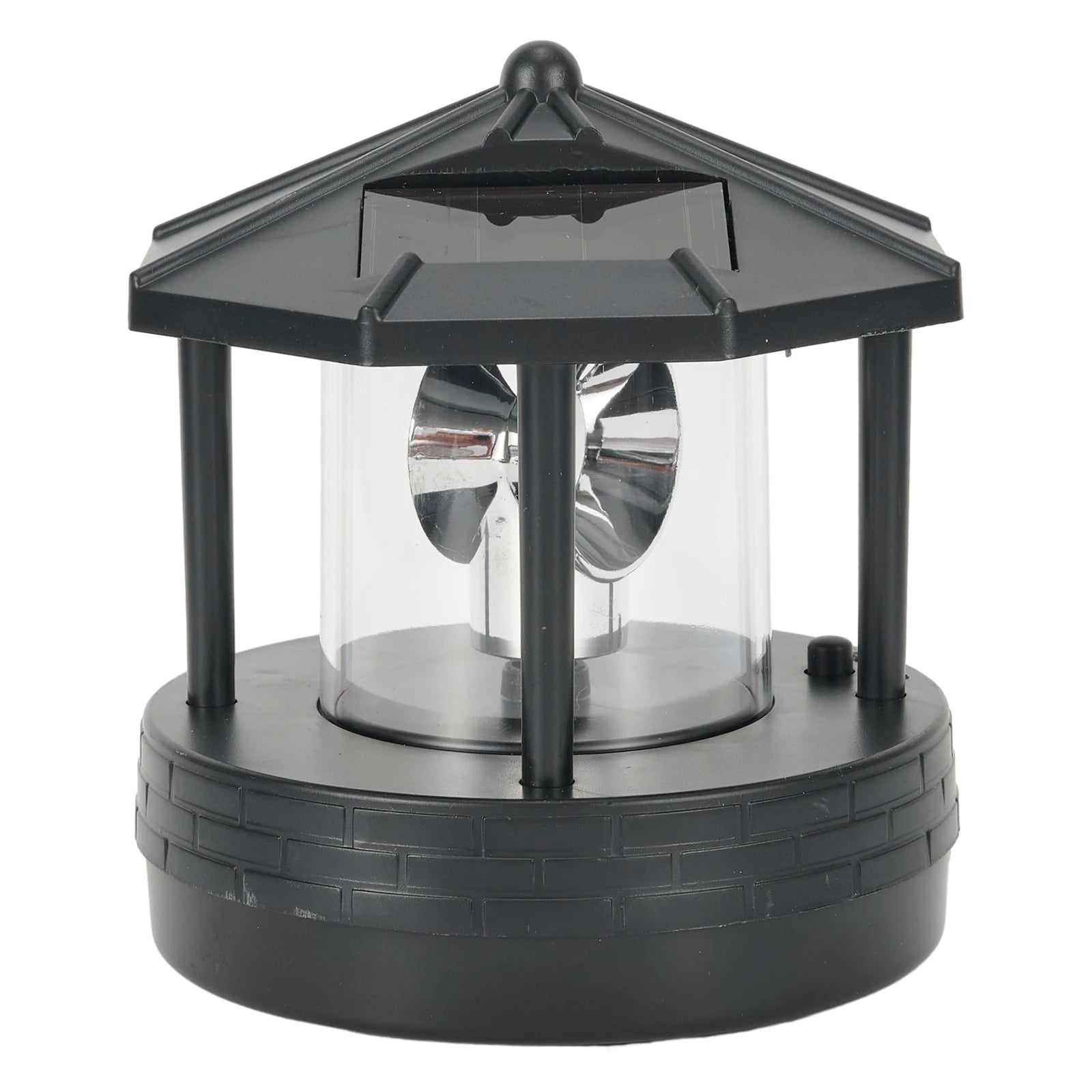 Garden Courtyard LED Solar Lighthouse Lawn Light Outdoor Waterproof Street Light Rotating Rockery Lighthouse Decorative Lights