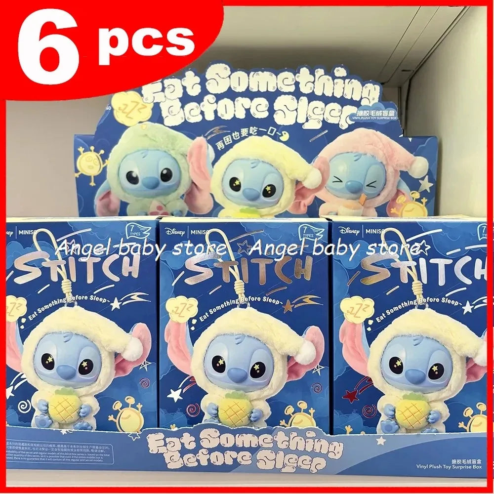 2025 New High Quality Stitch Eat Some Thing Before Sleep Series Pendant Cute Dolls Mystery Toys Boys And Girls Gifts