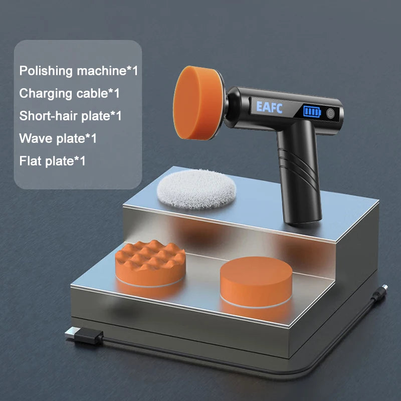 Car Waxing Polishing Sanding Machine Wireless Car Paint Scratch Repair Windscreen Glass Oil Film Remove Machine leather care