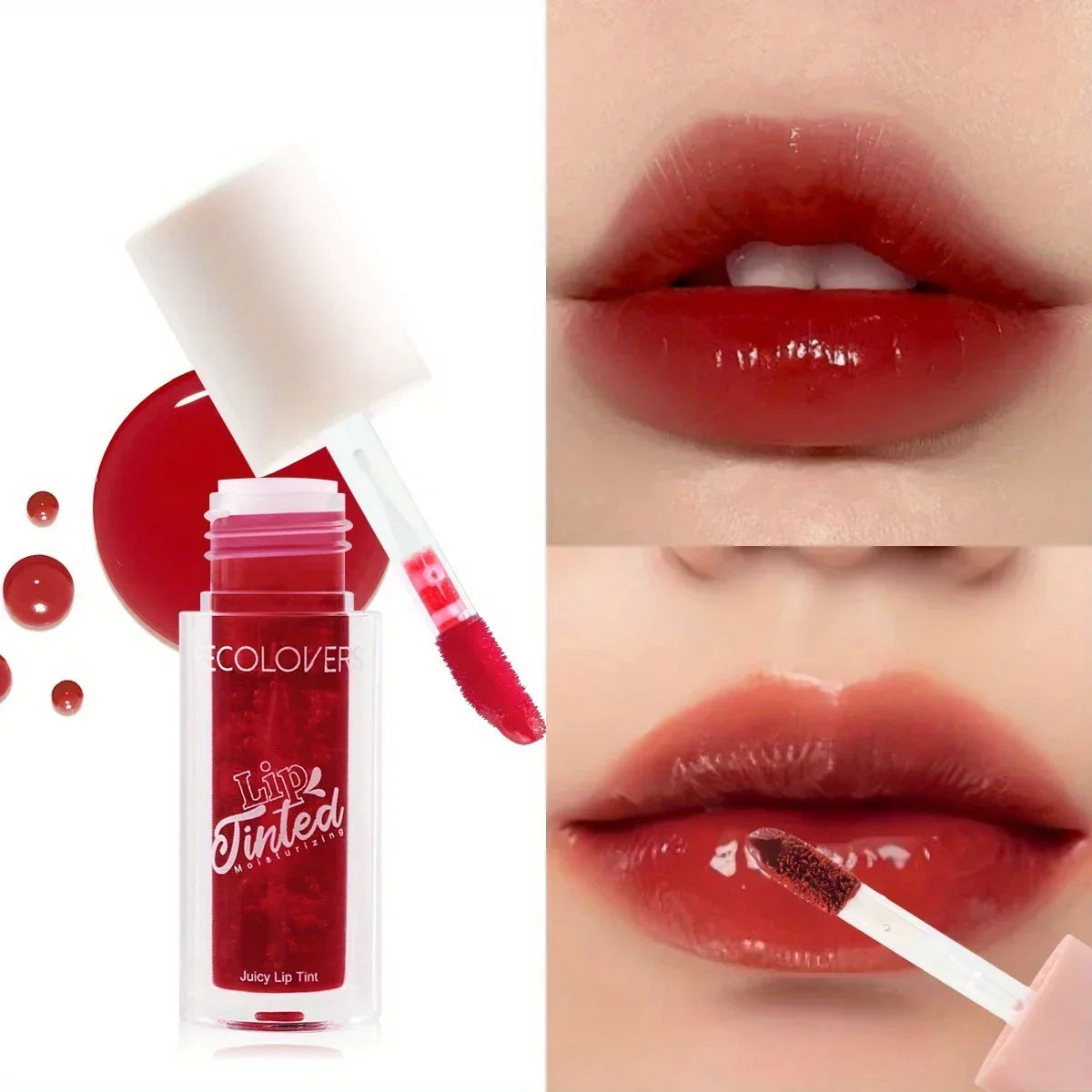 Lip Tint Stain Cheek Tint Liquid Lipstick Watery Moisturizing Lip Liquid Lipstick for Eyes Face and Lip Makeup Cosmetics