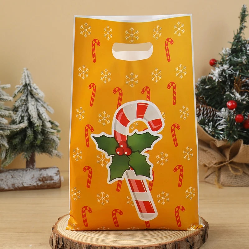 10/25/50pcs Christmas Santa Claus Candy Gift Bags Christmas Decorations for Home 2025 Navidad New Year 2026 Xmas Gifts Packaging