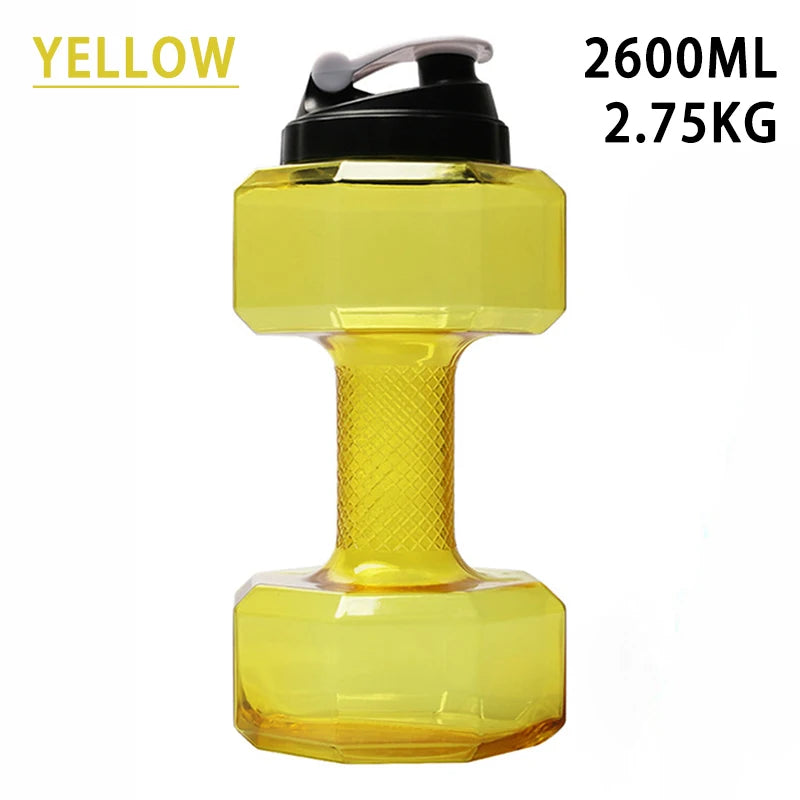 Gym Water Dumbbell Large Capacity Sport Bottle Bodybuilding Exercise Water-Filled Dumbbell Water Bottle Gym Equipment for Home