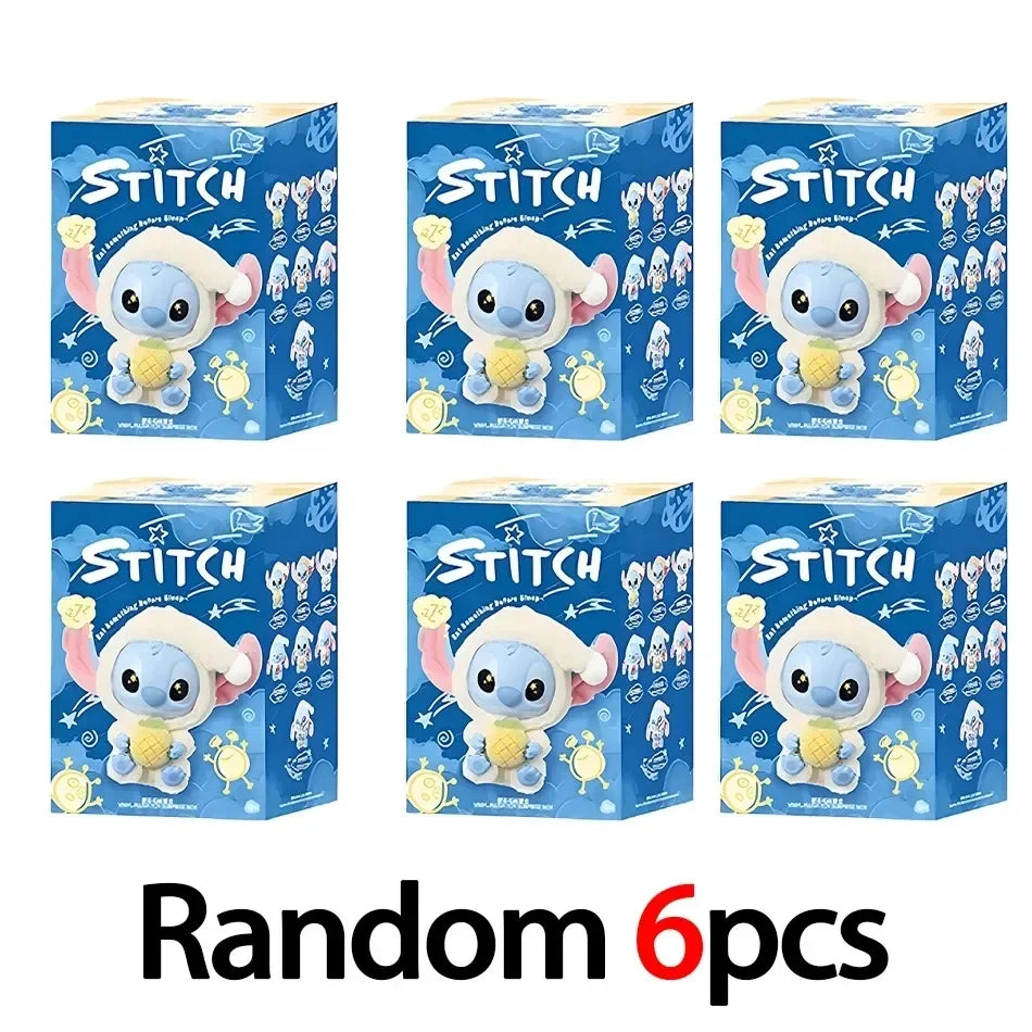 2025 New High Quality Stitch Eat Some Thing Before Sleep Series Pendant Cute Dolls Mystery Toys Boys And Girls Gifts