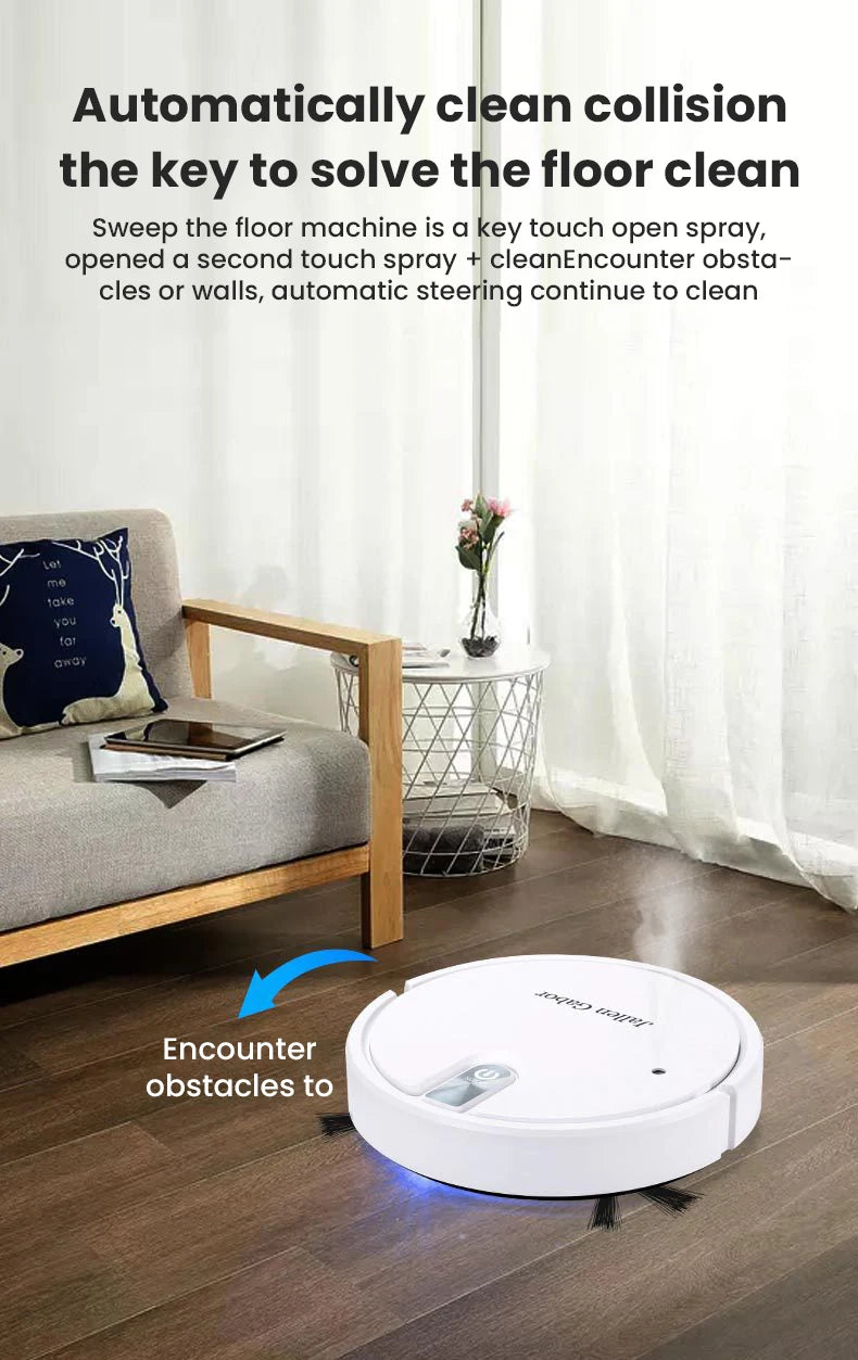 5 in 1 Wireless Smart Robot Vacuum Cleaner Multifunctional Super Quiet Vacuuming Mopping Humidifying For Home Use Home Appliance