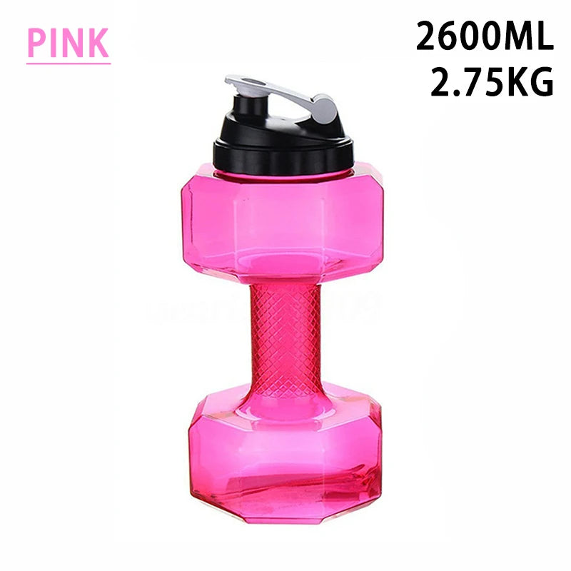 Gym Water Dumbbell Large Capacity Sport Bottle Bodybuilding Exercise Water-Filled Dumbbell Water Bottle Gym Equipment for Home