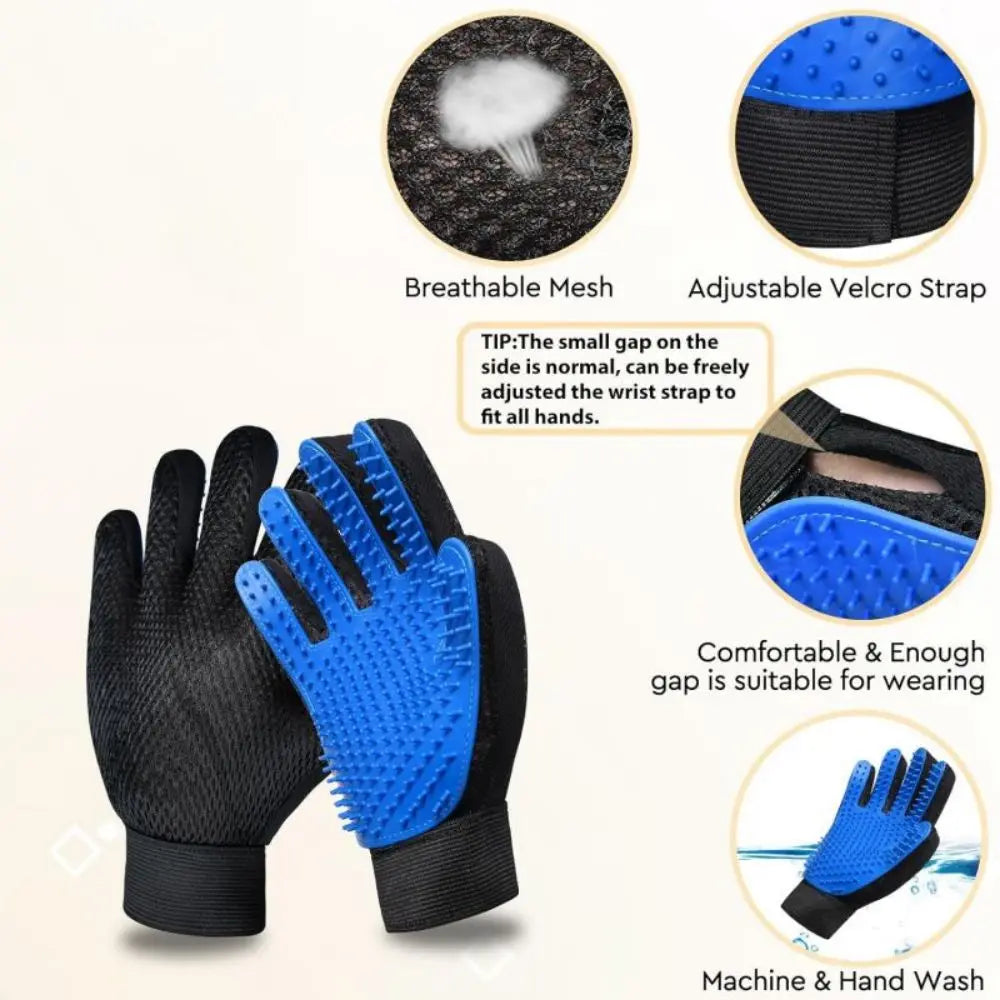 1PC Cat Hair Remove Gloves Rubber Pet Beauty Cleaning Grooming Effective Massage Dog Combs Floating Brush
