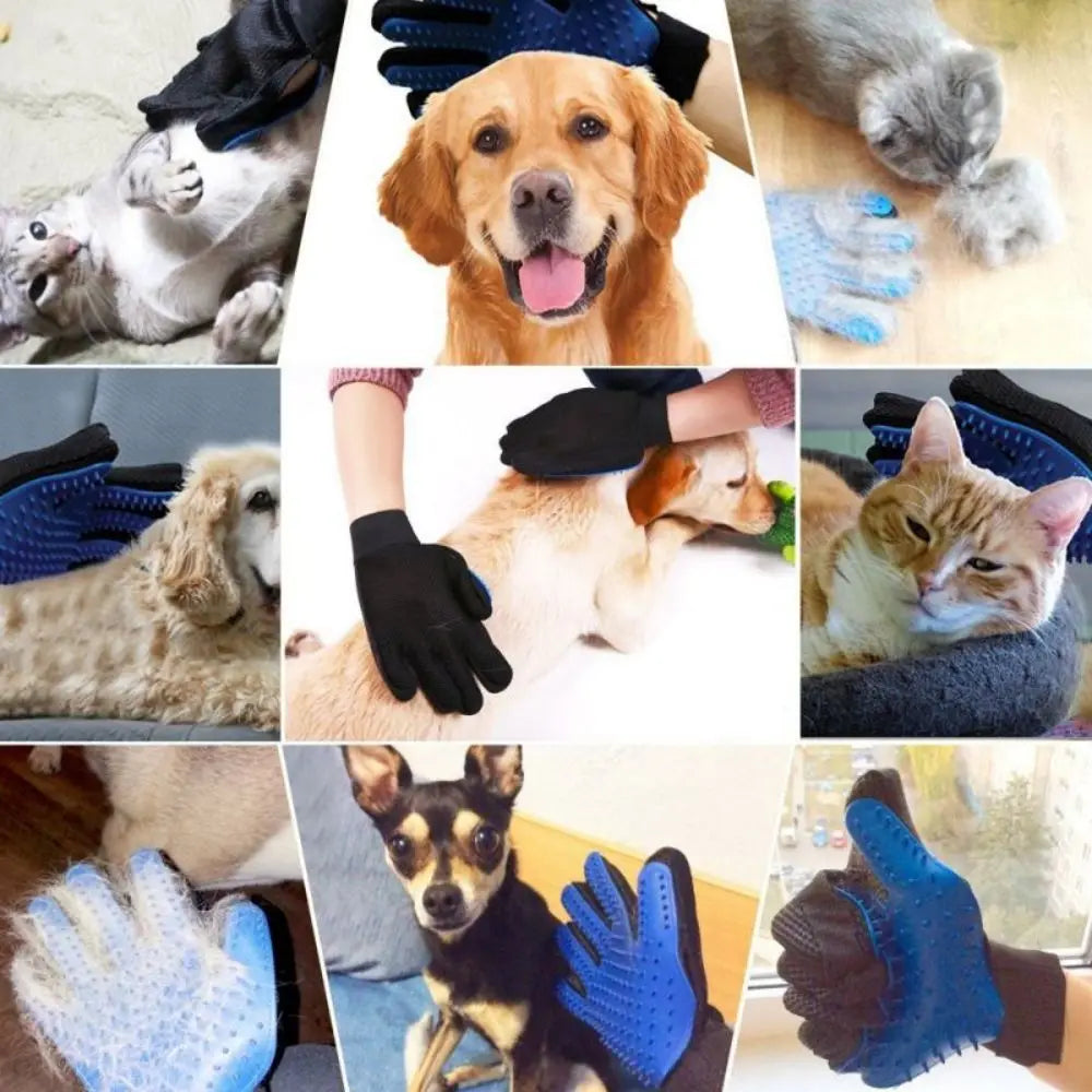 1PC Cat Hair Remove Gloves Rubber Pet Beauty Cleaning Grooming Effective Massage Dog Combs Floating Brush