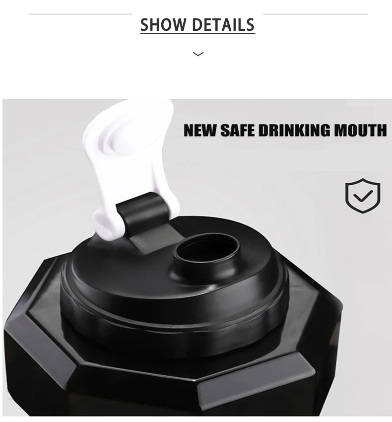 Gym Water Dumbbell Large Capacity Sport Bottle Bodybuilding Exercise Water-Filled Dumbbell Water Bottle Gym Equipment for Home