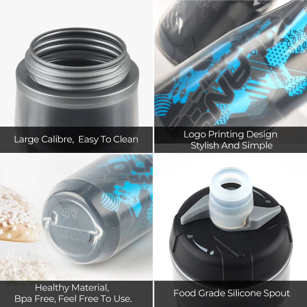 BOLANY Bicycle Water Bottle 600ml Squeeze Out Water PP5 Double Layer Heat And Ice-Protected GYM Fitness Outdoor Sports Cup