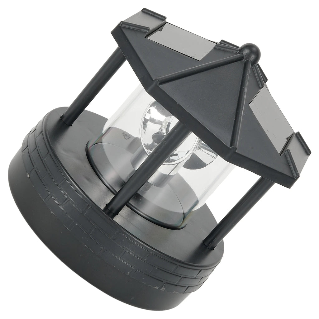 Garden Courtyard LED Solar Lighthouse Lawn Light Outdoor Waterproof Street Light Rotating Rockery Lighthouse Decorative Lights
