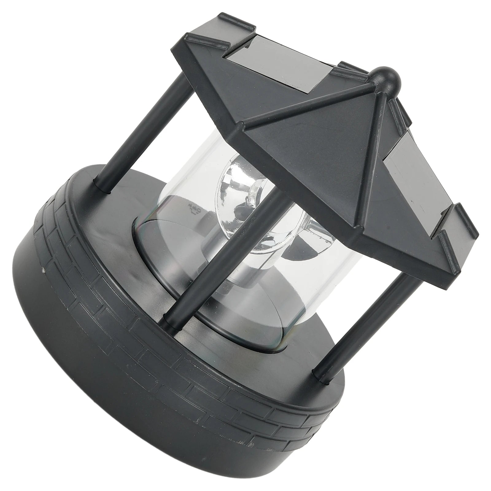 Garden Courtyard LED Solar Lighthouse Lawn Light Outdoor Waterproof Street Light Rotating Rockery Lighthouse Decorative Lights
