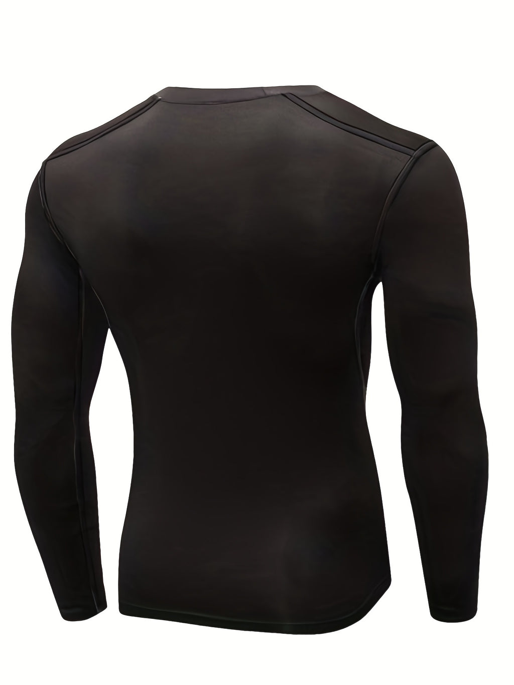 5pcs Men'S Black Compression Long Sleeve T-Shirts - High Stretch, Moisture-Wicking, Skin-Fitting Athletic Wear for Workout & Fitness, All-Season Clothing | Skin Tight Fit | Moisturewicking Fabric, Sweat-Resistant