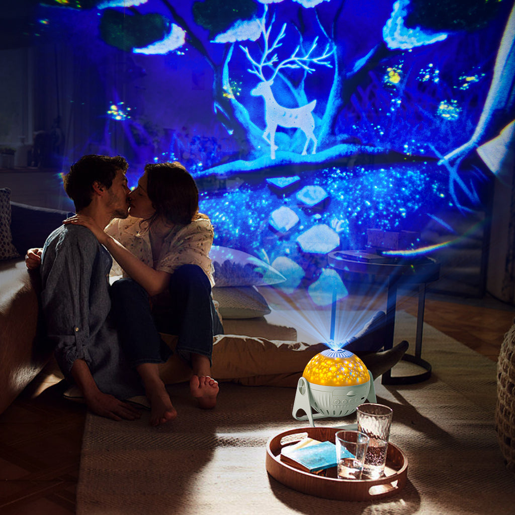 1pc Planetarium Projector, Galaxy Projector, 7 In 1 Rotating Nebula Moon Star Projector, Bedroom Projection Lamp, Decorative Night Light