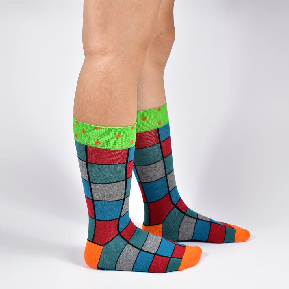 5Pairs Unisex Cotton Blend Novelty Socks - Fun, Colorful Patterns for Couples - Soft, Breathable, Everyday Fashion