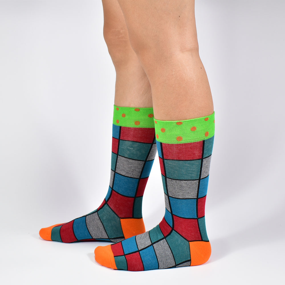 5Pairs Unisex Cotton Blend Novelty Socks - Fun, Colorful Patterns for Couples - Soft, Breathable, Everyday Fashion